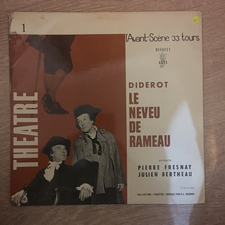 Diderot / Pierre Fresnay, Julien Bertheau ‎– Le Neveu De Rameau ‎– Vinyl LP Record - Very-Good+ Quality (VG+) - C-Plan Audio
