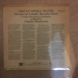 Montserrat Caballé, Bernabé Martí ‎– Great Opera Duets ‎– Vinyl LP Record - Very-Good+ Quality (VG+) - C-Plan Audio