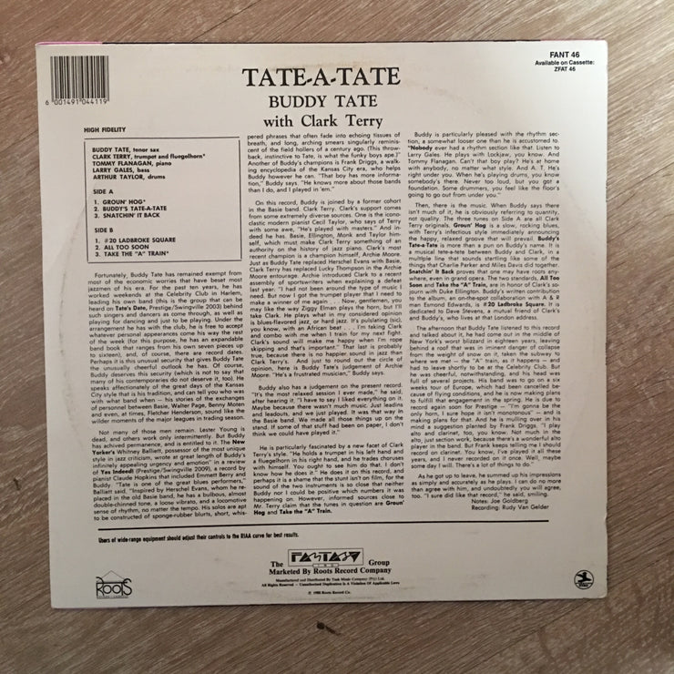 Buddy Tate with Clark Terry - Swing Ville -  Vinyl LP - New Sealed - C-Plan Audio