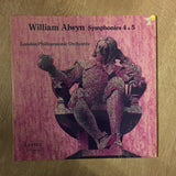William Alwyn, The London Philharmonic Orchestra ‎– Symphonies 4 & 5 - Vinyl LP Record - Opened  - Very-Good+ Quality (VG+) - C-Plan Audio