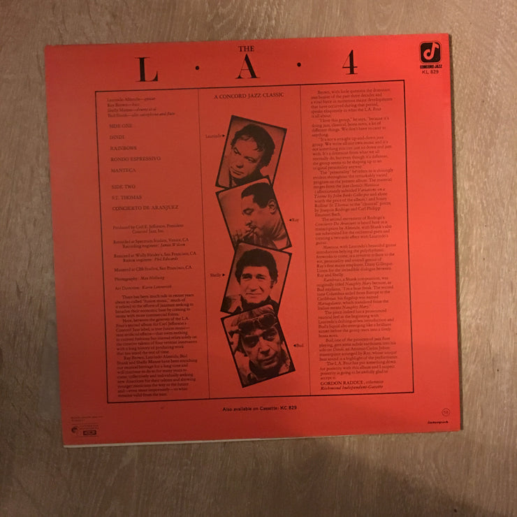 The L.A. 4 - Concorde Jazz Series - Vinyl LP Record - Opened  - Very-Good+ Quality (VG+) - C-Plan Audio