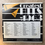 Greatest Hits Of 1963 - Original Artists -  Double Vinyl LP Record - Very-Good+ Quality (VG+) - C-Plan Audio