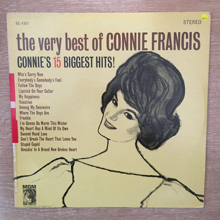 The Very Best Of Connie Francis -  Vinyl LP Record - Opened  - Very-Good+ Quality (VG+) - C-Plan Audio