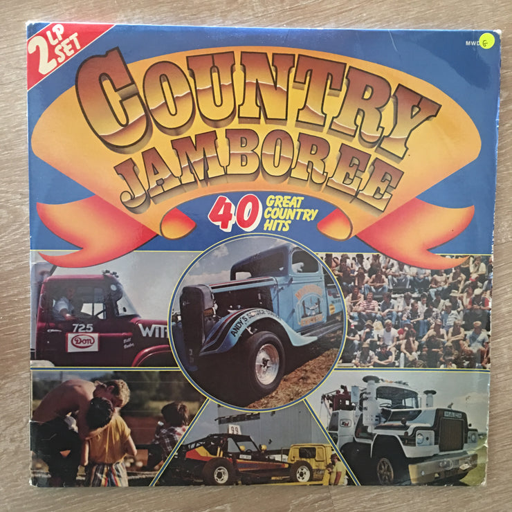 Country Jamboree - 40 Great Country Hits - Double Vinyl LP Record - Opened  - Good Quality (G) - C-Plan Audio