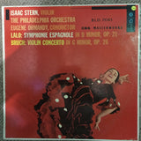 Philadelphia Orchestra - Eugene Ormandy, Isaac Stern ‎– Lalo: Symphonie Espagnole In D Minor, Op. 21, Bruch: Violin Concerto In G Minor, Op. 26 - Vinyl LP Record  - Opened  - Very-Good+ Quality (VG+) - C-Plan Audio