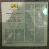 Franz Schubert • Karl Böhm, Berliner Philharmoniker ‎– Symphonien Nr. 5 & Nr. 8  - Vinyl LP Record  - Opened  - Very-Good+ Quality (VG+) - C-Plan Audio