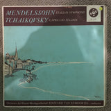 Mendelssohn / Tchaikovsky - Edouard Van Remoortel ‎– Symphony No. 4 In A Major, Op. 90 "Italian" - Capriccio Italien, Op. 45 - Vinyl LP Record - Opened  - Very-Good- Quality (VG-) - C-Plan Audio