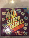 Various - 40 Super Oldies - The Story of Pop - Double Vinyl LP - Opened  - Very-Good+ Quality (VG+) - C-Plan Audio