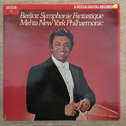 Berlioz, New York Philharmonic,- Zubin Mehta ‎– Symphonie Fantastique - Vinyl LP Record - Opened  - Very-Good+ Quality (VG+) - C-Plan Audio
