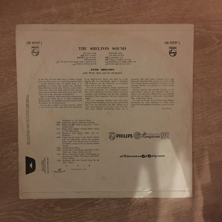 Anne Shelton ‎– The Shelton Sound - Vinyl LP Record - Opened  - Very-Good+ Quality (VG+) - C-Plan Audio