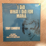 Tony Christie - What I Did For Maria - Vinyl LP Record - Opened  - Very-Good+ Quality (VG+) - C-Plan Audio