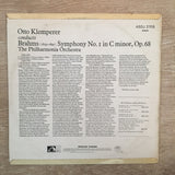 Brahms - Otto Klemperer, The Philharmonia Orchestra – Symphony No 1 In C Minor ‎- Vinyl LP Record - Opened  - Very-Good+ Quality (VG+) - C-Plan Audio