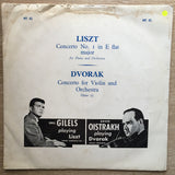 Dvorak / Liszt ‎– Concerto For Violin And Orchestra / Concerto No. 1 In E-Flat Major Emile Gilels/ David Oistrakh- Vinyl LP Record - Opened  - Very-Good- Quality (VG-) - C-Plan Audio