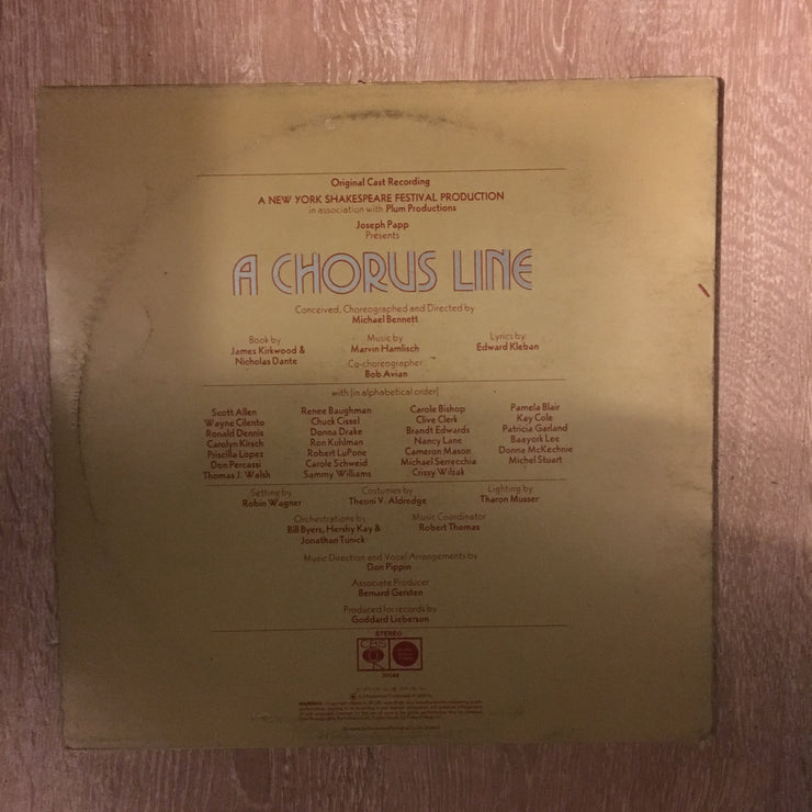 A Chorus Line - Vinyl LP - Opened  - Very-Good+ Quality (VG+) - C-Plan Audio
