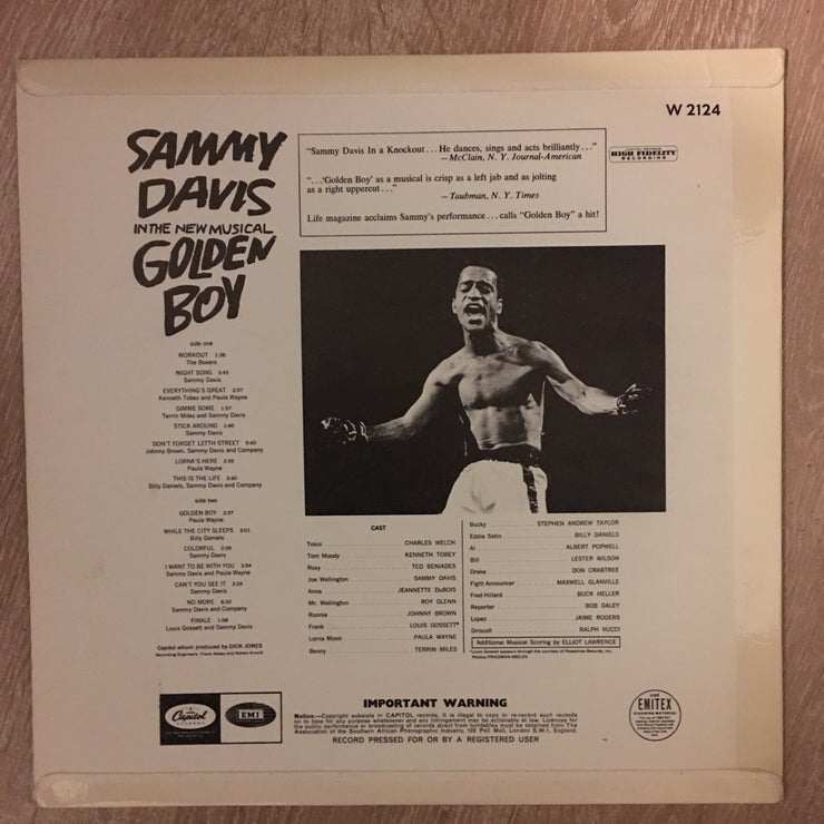 Sammy Davis - Golden Boy - Vinyl LP - Opened  - Very-Good+ Quality (VG+) - C-Plan Audio