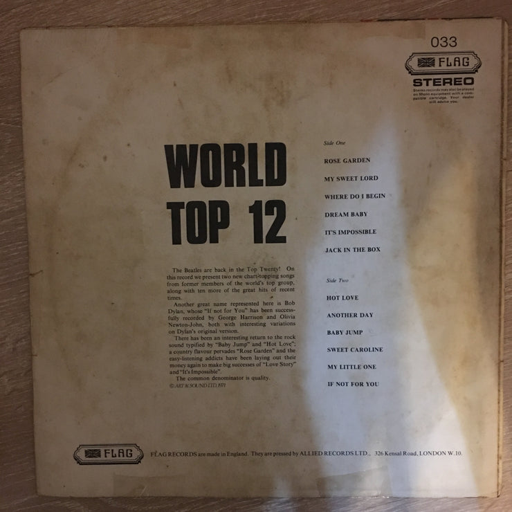 World Top 12 - Various – Vinyl LP Record - Opened  - Good+ Quality (G+) - C-Plan Audio