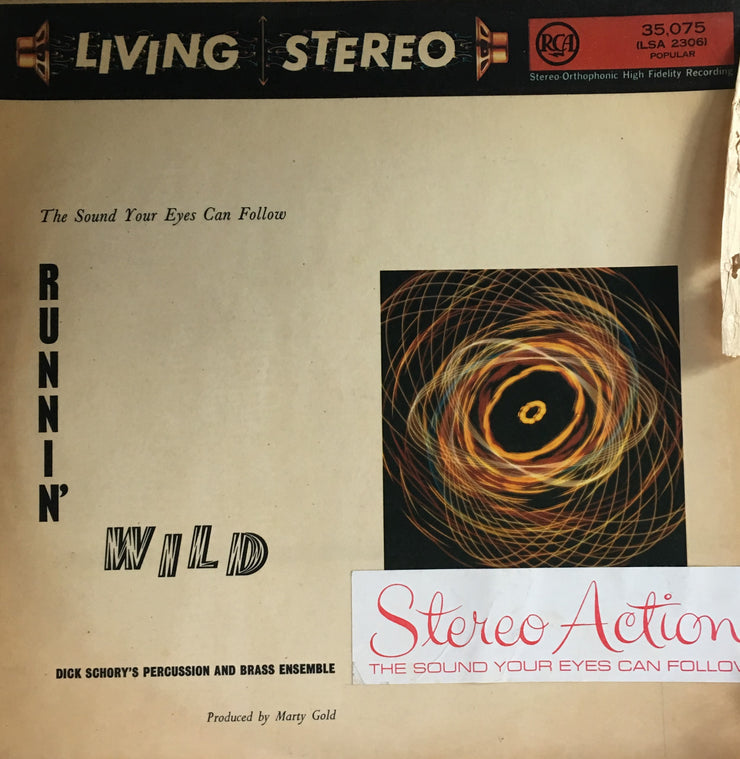 Dick Schory's Percussion And Brass Ensemble ‎– Runnin' Wild - Vinyl LP Record - Opened  - Very-Good Quality (VG) - C-Plan Audio