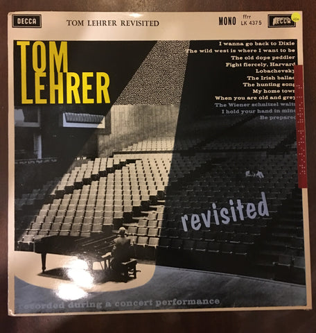 Tom Lehrer - Revisited  - Vinyl LP Record - Opened  - Very-Good+ Quality (VG+) - C-Plan Audio