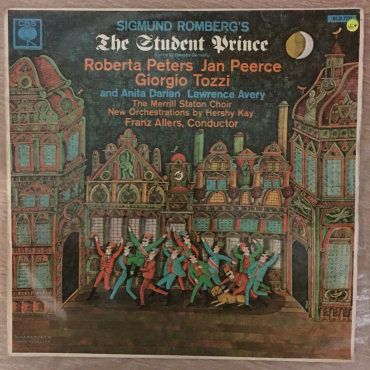 The Student Prince - Sigmund Romberg, Roberta Peters, Jan Peerce, Giorgio Tozzi, Anita Darian, Lawrence Avery, The Merrill Staton Choir, Hershy Kay, Franz Allers ‎- Vinyl LP Record - Very-Good+ Quality (VG+) - C-Plan Audio