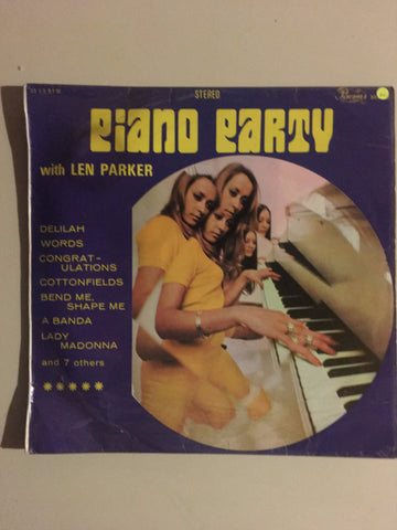 Piano Party with Len Parker - Vinyl LP Record - Opened  - Good Quality (G) - C-Plan Audio