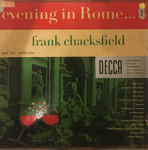 Frank Chacksfield - Evening in Rome - Vinyl LP Record - Opened  - Good Quality (G) - C-Plan Audio