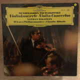 Mendelssohn • Tschaikowsky - Nathan Milstein, Wiener Philharmoniker • Claudio Abbado ‎– Violinkonzerte -  Vinyl LP Record - Opened  - Very-Good+ Quality (VG+) - C-Plan Audio
