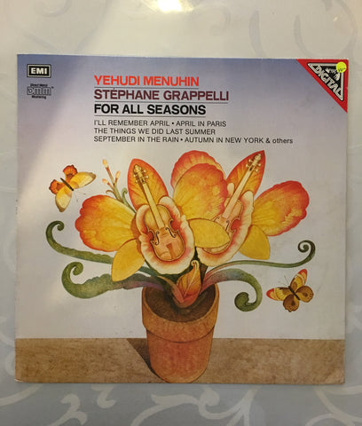 Yehudah Menuhin Stephanie Grappelli - For All Seasons - Vinyl LP Record - Opened  - Good Quality (G) - C-Plan Audio