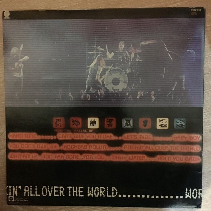 Status Quo ‎– Rockin' All Over The World - Vinyl LP Record - Very-Good+ Quality (VG+) - C-Plan Audio