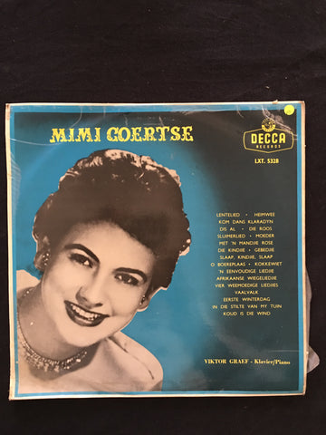 Mimi Coertze -  Vinyl LP Record - Opened  - Very-Good Quality (VG) - C-Plan Audio