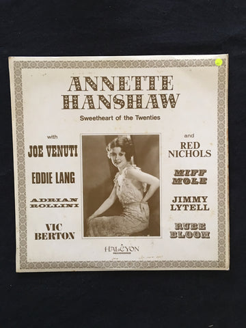 Annette Hanshaw ‎– Sweetheart of the Twenties -  Vinyl LP Record - Opened  - Very-Good Quality (VG) - C-Plan Audio