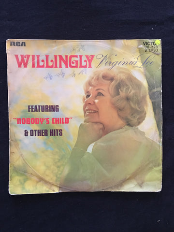 Virginia Lee - Willingly - Vinyl LP Record - Opened  - Good+ Quality (G+) - C-Plan Audio