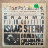Great Performances Series - Brahms - Isaac Stern, Ormandy, Philadelphia Orchestra ‎– Violin Concerto ‎- Vinyl LP Record - Opened  - Very-Good+ Quality (VG+) - C-Plan Audio