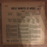 Various ‎– Great Moments Of Opera - Verdi, Puccini - Vinyl LP Record - Opened  - Very-Good+ Quality (VG+) - C-Plan Audio