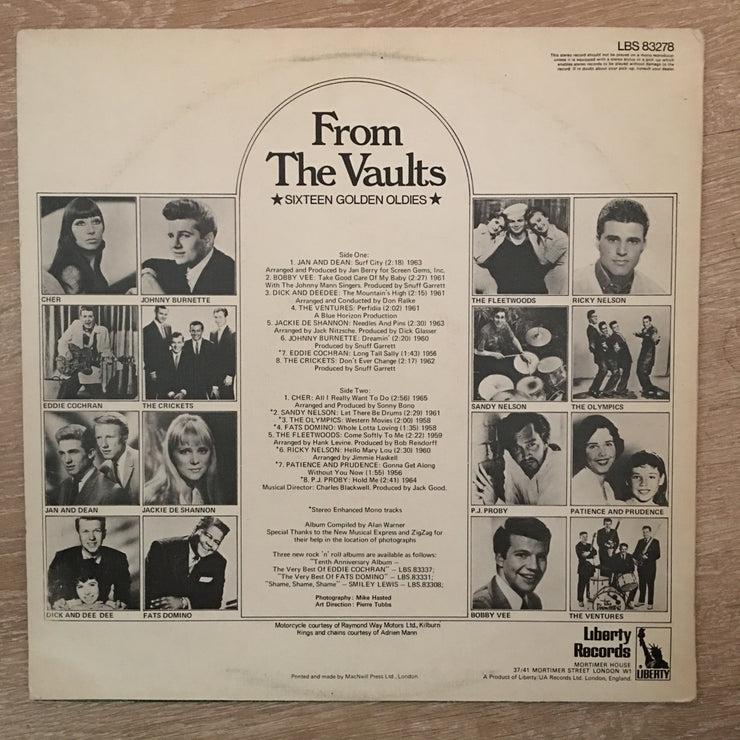 Various ‎– More From The Vaults - Vinyl LP Record - Opened  - Very-Good+ Quality (VG+) - C-Plan Audio