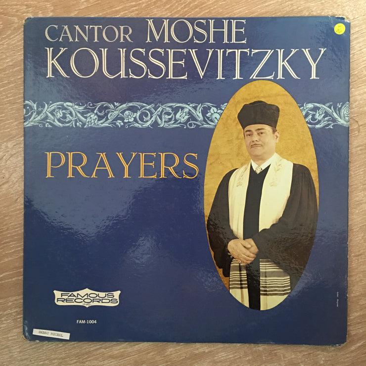 Cantor Moshe Koussevitzky ‎– Prayers - Vinyl LP Record - Opened  - Very-Good Quality (VG) - C-Plan Audio