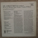Sir Adrian Boult Conducts The London Philharmonic Orchestra And The New Philharmonic Orchestra* ‎– Sir Adrian Boult Conducts Beethoven - Brahms - Elgar - Wagner - Vaughan Williams ‎– Vinyl LP Record - Opened  - Very-Good+ Quality (VG+) - C-Plan Audio
