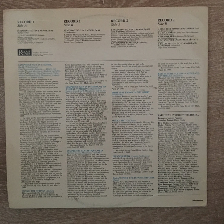 Festival '80 - The Cape Town Symphony Orchestra Plays ‎– Vinyl LP Record - Opened  - Very-Good+ Quality (VG+) - C-Plan Audio