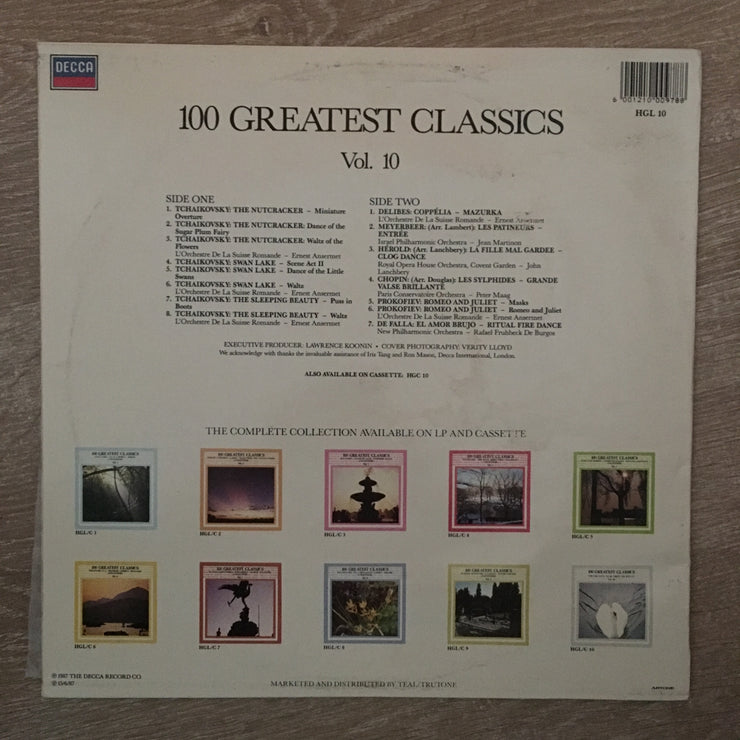 100 Greatest Classics - Vol 10 ‎– Vinyl LP Record - Opened  - Very-Good+ Quality (VG+) - C-Plan Audio
