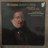 The Academy Of St. Martin-in-the-Fields Directed By Neville Marriner ‎– Rossini Overtures Including "William Tell" ‎– Vinyl LP Record - Opened  - Good+ Quality (G+) - C-Plan Audio