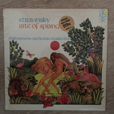 Igor Stravinsky, Igor Markevitch, Philharmonia Orchestra ‎– Rite Of Spring ‎– Vinyl LP Record - Opened  - Very-Good+ Quality (VG+) - C-Plan Audio