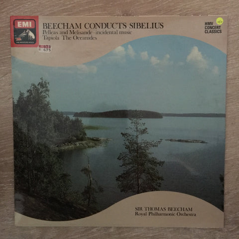 Sibelius, Sir Thomas Beecham / Royal Philharmonic Orchestra ‎– Beecham Conducts Sibelius - Vinyl LP Record - Opened  - Very-Good+ Quality (VG+) - C-Plan Audio