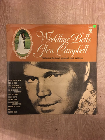 Glen Campbell - Wedding Bells - Songs of Hank Williams - Vinyl LP Record - Opened  - Very-Good+ Quality (VG+) - C-Plan Audio