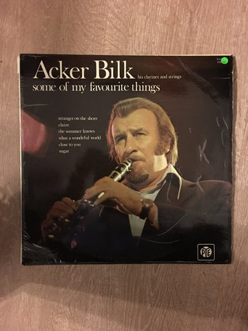 Acker Bilk - His Clarinet and Strings - Some Of My Favourite Things - Vinyl LP Record - Opened  - Very-Good Quality (VG) - C-Plan Audio