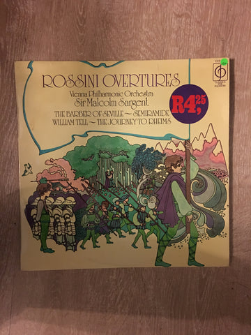 Rossini Overtures - Vienna Philharmonic Orchestra - Sir Malcolm Sargent ‎- Vinyl LP Record - Opened  - Very-Good+ Quality (VG+) - C-Plan Audio
