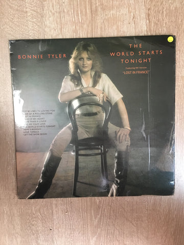 Bonnie Tyler - The World Starts Tonight - Vinyl LP Record - Opened  - Very-Good+ Quality (VG+) - C-Plan Audio
