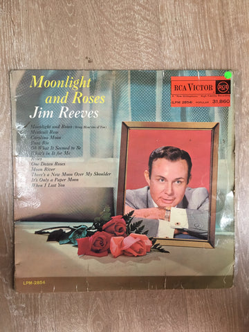 Jim Reeves - Moonlight and Roses - Vinyl LP Record - Opened  - Good Quality (G) - C-Plan Audio