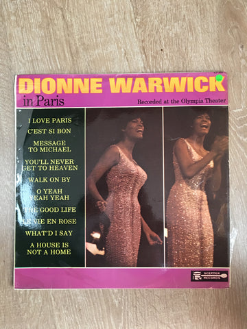 Dionne Warwick in Paris - Vinyl LP Record - Opened  - Good+ Quality (G+) - C-Plan Audio