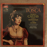 Puccini / Maria Callas / Carlo Bergonzi / Tito Gobbi / Georges Prêtre ‎– Tosca ‎- Vinyl LP Record - Opened  - Very-Good+ Quality (VG+) - C-Plan Audio