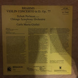 Brahms : Itzhak Perlman With The Chicago Symphony Orchestra Conducted By Carlo Maria Giulini ‎– Violin Concerto In D, Op.77 ‎- Vinyl LP Record - Opened  - Very-Good+ Quality (VG+) - C-Plan Audio