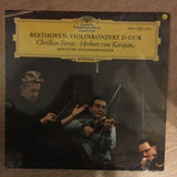 Beethoven, Christian Ferras, Herbert von Karajan, Berlin Philharmonic ‎– Beethoven: Violin Concerto ‎- Vinyl LP Record - Opened  - Very-Good+ Quality (VG+) - C-Plan Audio
